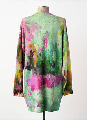 Gilet manches longues resserrée sur le bas vert JEI'S BY LETIZIA DENARO femme