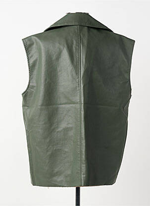 Gilet sans manche poches vert NÜ femme