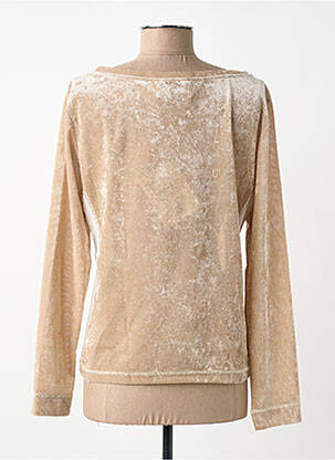 Top stretch manches longues beige ELISA CAVALETTI femme
