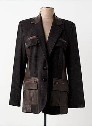 Blazer poches marron TRICOT CHIC femme
