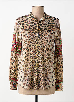 Chemisier coupe cintrée manches longues beige JEI'S BY LETIZIA DENARO femme