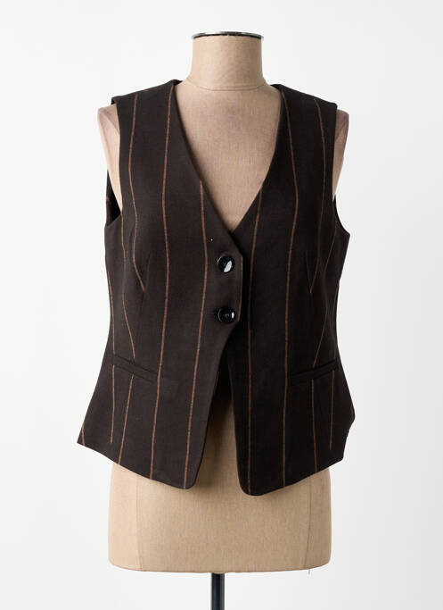 Gilet sans manche poches marron SURKANA femme