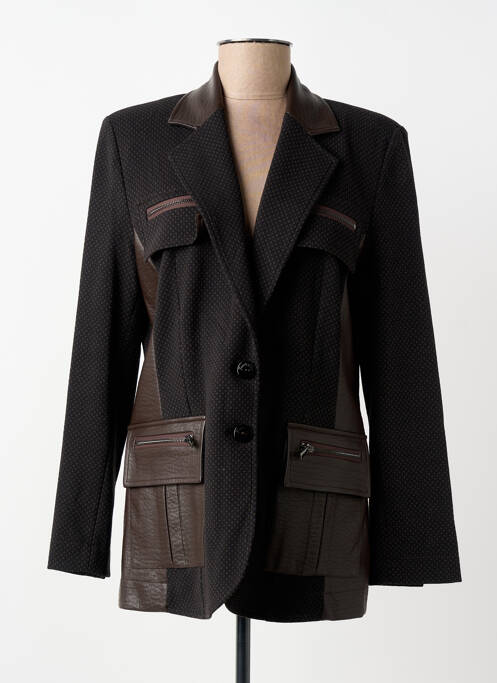 Blazer poches marron TRICOT CHIC femme