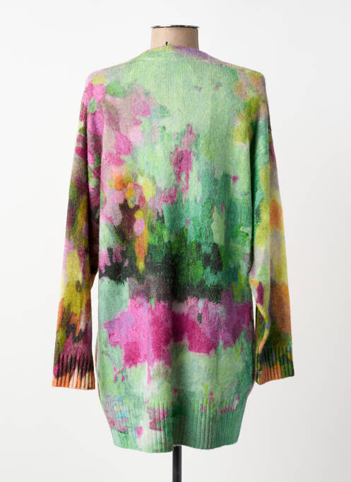 Gilet manches longues resserrée sur le bas vert JEI'S BY LETIZIA DENARO femme