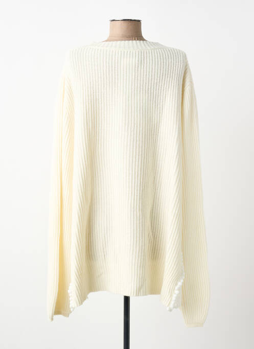 Pull tunique stretch manches longues beige ELISA CAVALETTI femme