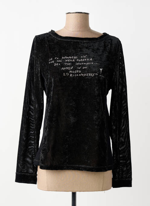 Top stretch manches longues noir ELISA CAVALETTI femme