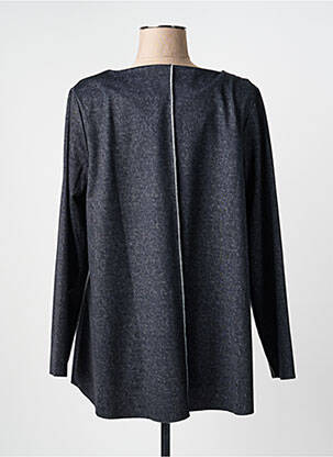Top imprimé fantaisie manches longues noir OZAI N KU femme