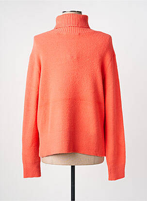 Pull col roulé coupe droite manches longues orange RINO & PELLE femme