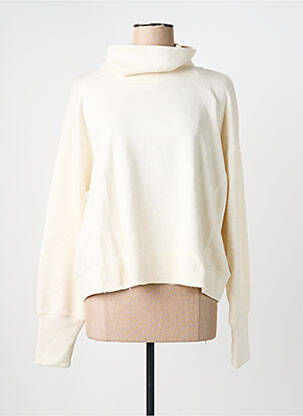 Pull coupe droite manches longues beige GERSHON BRAM femme