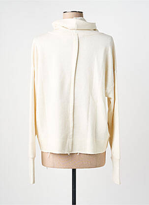 Pull coupe droite manches longues beige GERSHON BRAM femme