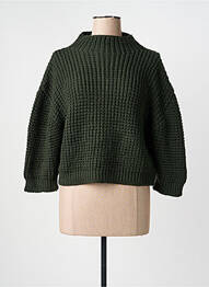 Pull manches longues manches longues vert EVA KAYAN femme