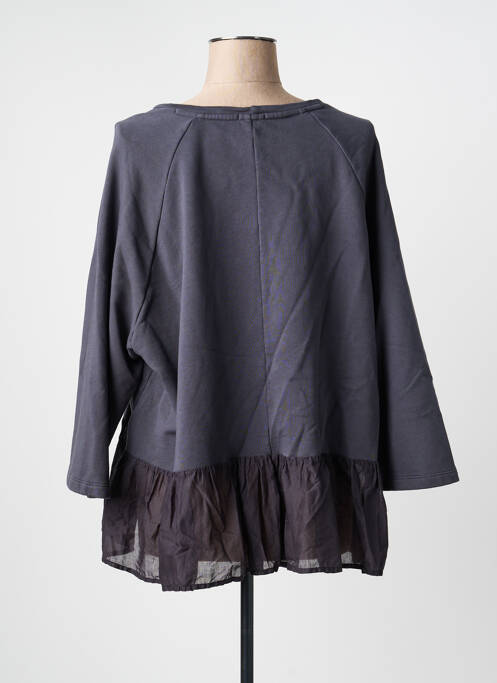 Sweat-shirt manches longues manches longues gris GRIZAS femme