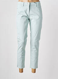 Pantalon 7/8 fermeture zippée sous rabat boutonné bleu clair BETTY BARCLAY femme
