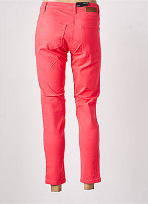 Pantalon 7/8 fermeture zippée sous rabat boutonné rouge BETTY BARCLAY femme