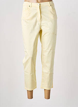 Pantacourt poches jaune ANTONELLE femme