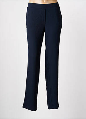 Pantalon droit taille élastique bleu SIGNE NATURE femme