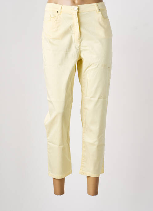 Pantacourt poches jaune ANTONELLE femme