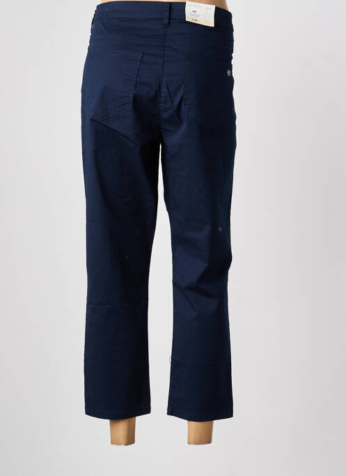 Pantalon 7/8 fermeture zippée sous rabat boutonné bleu BETTY BARCLAY femme