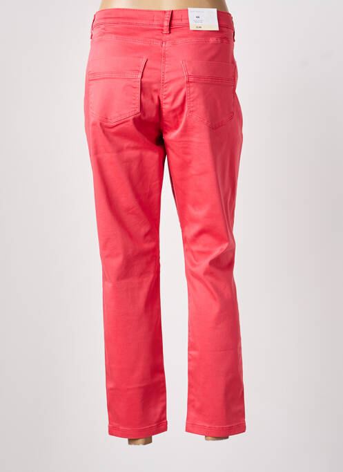 Pantalon 7/8 fermeture zippée sous rabat boutonné rouge BETTY BARCLAY femme