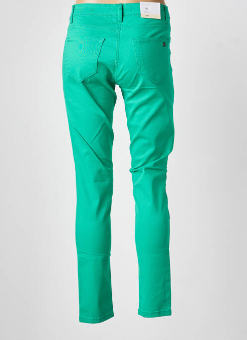 Pantalon 7/8 fermeture zippée sous rabat boutonné vert BETTY BARCLAY femme