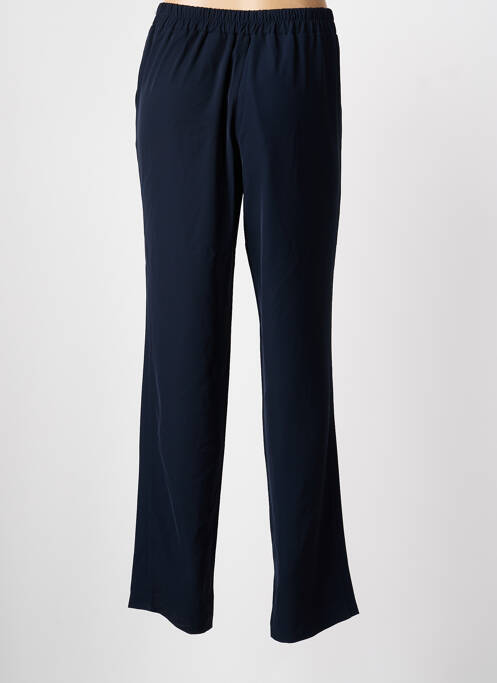 Pantalon droit taille élastique bleu SIGNE NATURE femme