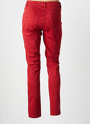 Jeans coupe slim stretch taille normale orange DELAHAYE femme
