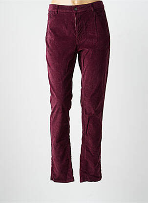 Pantalon slim stretch taille normale violet LA FEE MARABOUTEE femme
