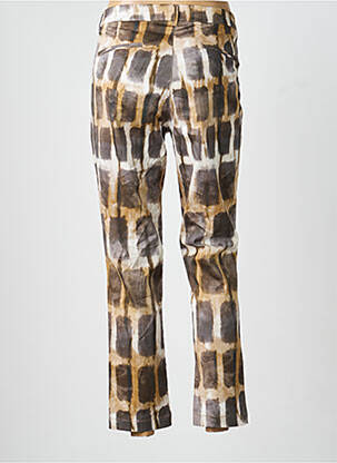 Pantalon 7/8 taille à pinces taille normale marron MKT STUDIO femme
