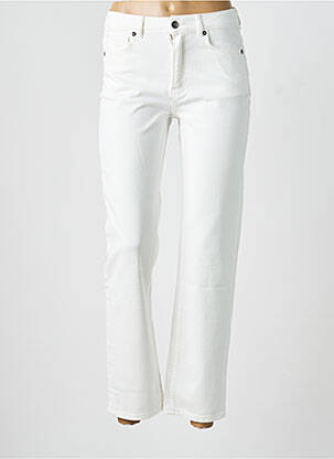 Jeans coupe slim stretch taille normale blanc LA FEE MARABOUTEE femme