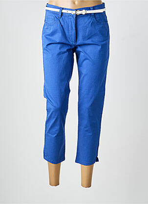 Pantacourt tissage popeline taille normale bleu BETTY BARCLAY femme