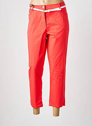 Pantacourt tissage popeline taille normale rouge BETTY BARCLAY femme