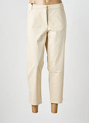 Pantalon 7/8 tissage popeline taille normale beige BETTY BARCLAY femme