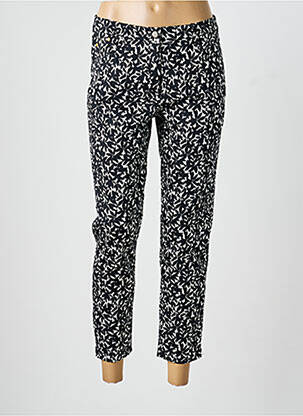 Pantalon 7/8 tissage popeline noir BETTY BARCLAY femme