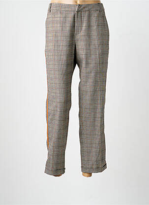 Pantalon 7/8 taille à pinces taille normale orange SIGNE NATURE femme