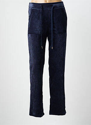 Pantalon droit stretch taille normale bleu LA FEE MARABOUTEE femme