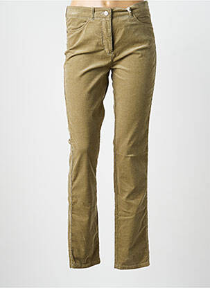 Pantalon slim stretch taille normale vert TONI femme