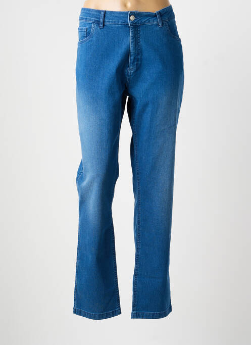 Jeans coupe slim stretch taille normale bleu SIGNATURE femme