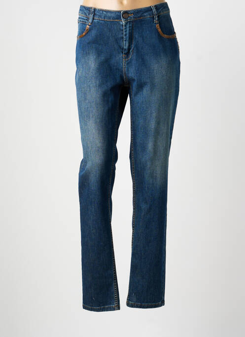 Jeans coupe slim stretch taille normale bleu VOODOO femme