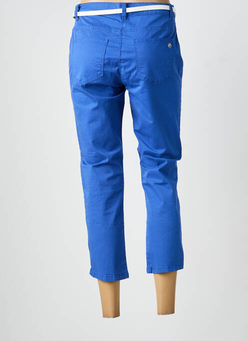 Pantacourt tissage popeline taille normale bleu BETTY BARCLAY femme