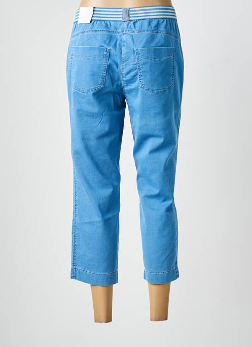 Pantacourt stretch taille normale bleu TONI femme