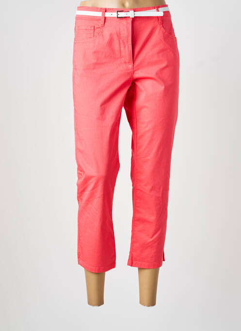 Pantacourt tissage popeline taille normale rose BETTY BARCLAY femme