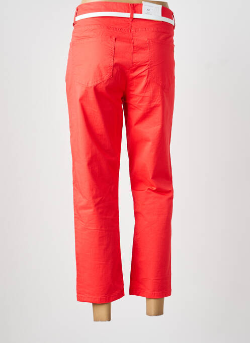 Pantacourt tissage popeline taille normale rouge BETTY BARCLAY femme