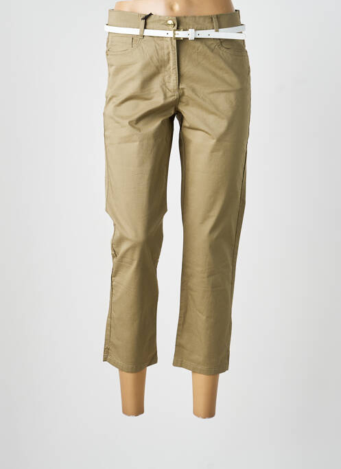 Pantacourt stretch taille normale vert BETTY BARCLAY femme