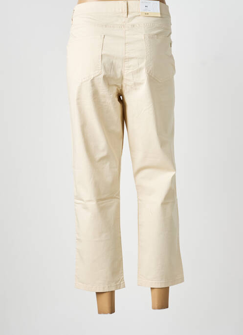 Pantalon 7/8 tissage popeline taille normale beige BETTY BARCLAY femme
