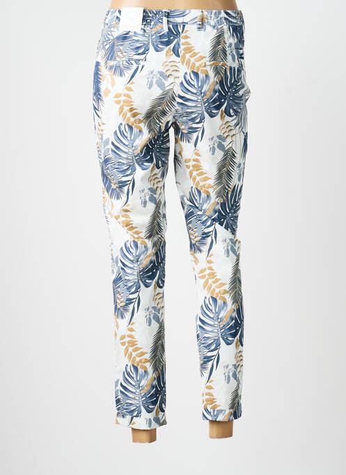 Pantalon 7/8 tissage popeline taille normale blanc TONI DRESS femme