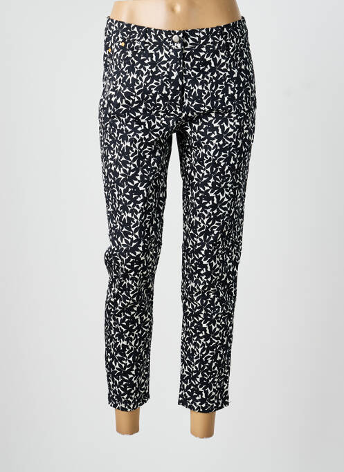 Pantalon 7/8 tissage popeline noir BETTY BARCLAY femme