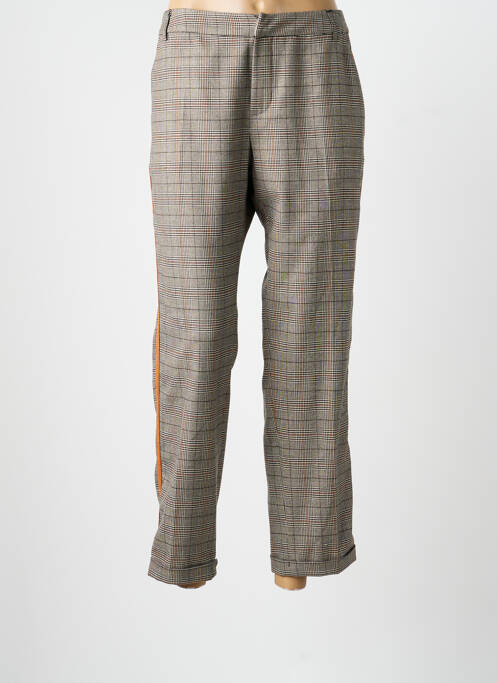 Pantalon 7/8 taille à pinces taille normale orange SIGNE NATURE femme