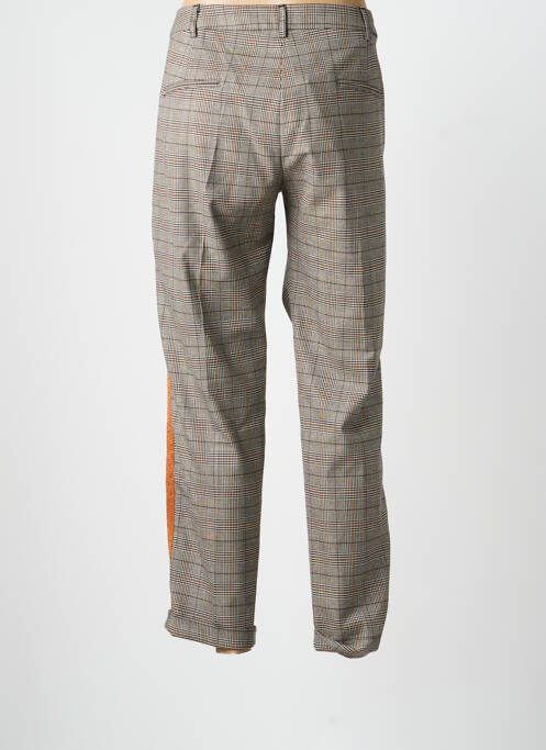 Pantalon 7/8 taille à pinces taille normale orange SIGNE NATURE femme