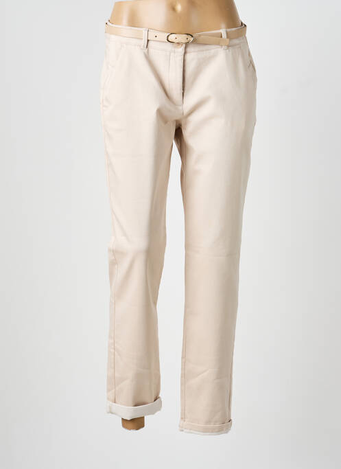 Pantalon chino tissage popeline taille normale beige BETTY BARCLAY femme