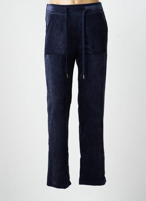 Pantalon droit stretch taille normale bleu LA FEE MARABOUTEE femme